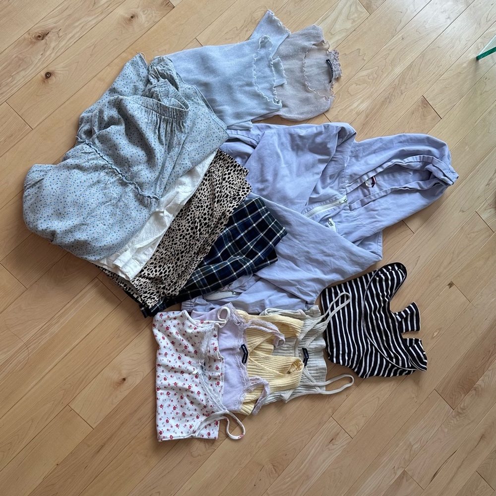 Summer 12 Pieces Brandy Melville bundle Assorted - jacket tops shorts skirt